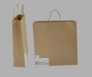Brown Mini shopping bag 160x50x265mm 500 PK